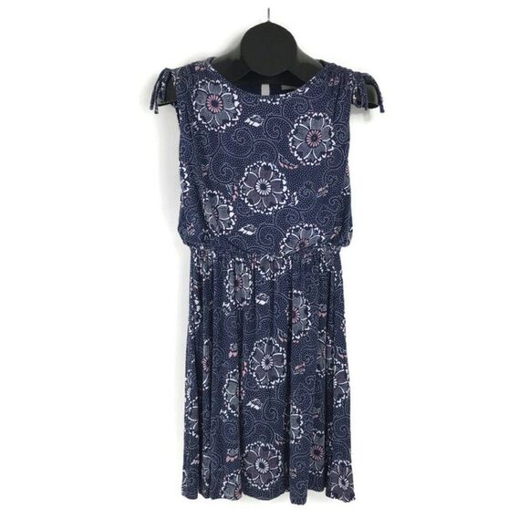 Ann Taylor LOFT Maternity Floral Cinched Shoulder Dress Women's Small Stretch - Picture 1 of 13